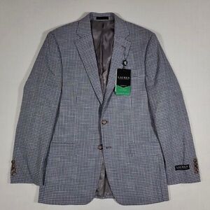 Ralph Lauren Blue and Gray Glen Plaid Sport Coat